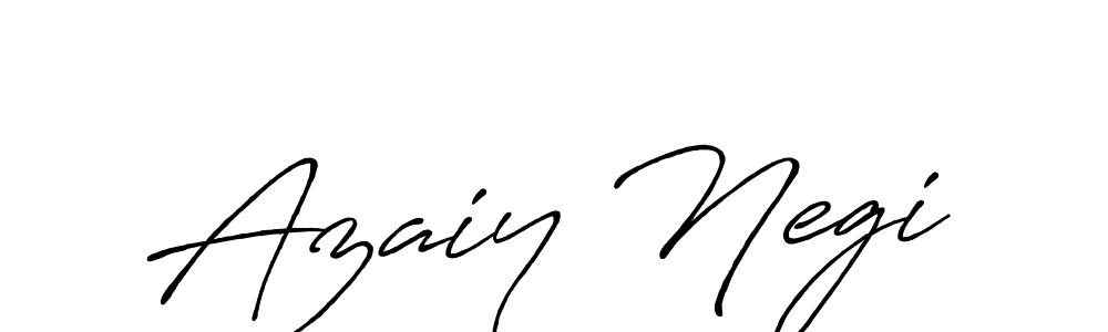 The best way (Antro_Vectra_Bolder) to make a short signature is to pick only two or three words in your name. The name Azaiy Negi include a total of six letters. For converting this name. Azaiy Negi signature style 7 images and pictures png