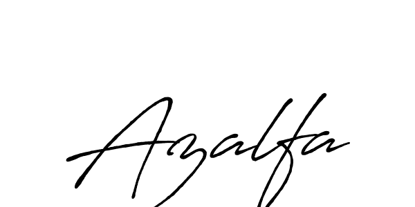 Azalfa stylish signature style. Best Handwritten Sign (Antro_Vectra_Bolder) for my name. Handwritten Signature Collection Ideas for my name Azalfa. Azalfa signature style 7 images and pictures png