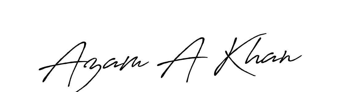 The best way (Antro_Vectra_Bolder) to make a short signature is to pick only two or three words in your name. The name Azam A Khan include a total of six letters. For converting this name. Azam A Khan signature style 7 images and pictures png
