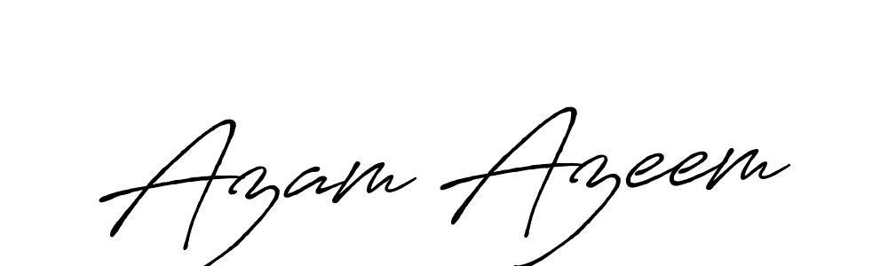 Antro_Vectra_Bolder is a professional signature style that is perfect for those who want to add a touch of class to their signature. It is also a great choice for those who want to make their signature more unique. Get Azam Azeem name to fancy signature for free. Azam Azeem signature style 7 images and pictures png