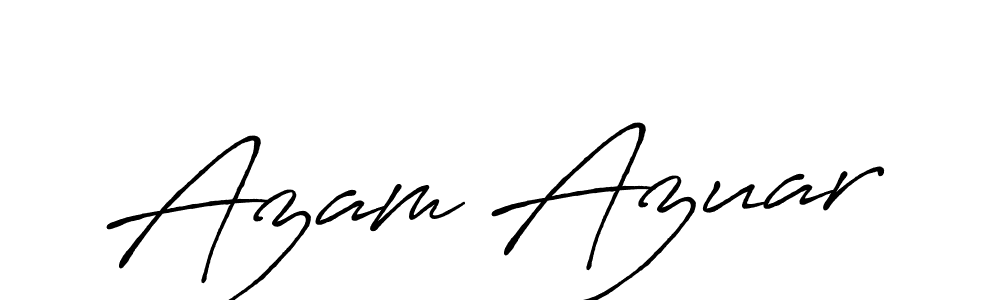 Also we have Azam Azuar name is the best signature style. Create professional handwritten signature collection using Antro_Vectra_Bolder autograph style. Azam Azuar signature style 7 images and pictures png