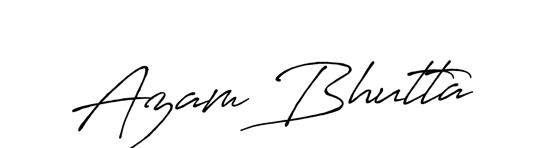 Also You can easily find your signature by using the search form. We will create Azam Bhutta name handwritten signature images for you free of cost using Antro_Vectra_Bolder sign style. Azam Bhutta signature style 7 images and pictures png