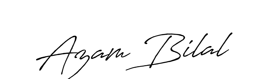 You should practise on your own different ways (Antro_Vectra_Bolder) to write your name (Azam Bilal) in signature. don't let someone else do it for you. Azam Bilal signature style 7 images and pictures png