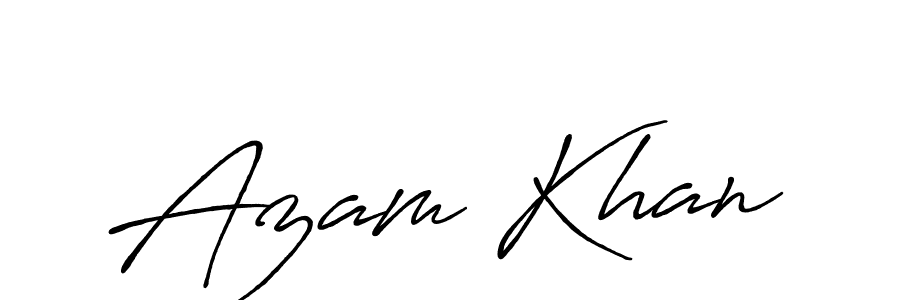 Create a beautiful signature design for name Azam Khan. With this signature (Antro_Vectra_Bolder) fonts, you can make a handwritten signature for free. Azam Khan signature style 7 images and pictures png