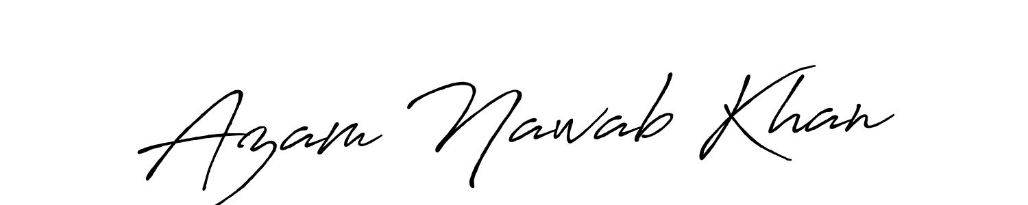 Similarly Antro_Vectra_Bolder is the best handwritten signature design. Signature creator online .You can use it as an online autograph creator for name Azam Nawab Khan. Azam Nawab Khan signature style 7 images and pictures png