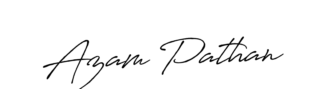 Also we have Azam Pathan name is the best signature style. Create professional handwritten signature collection using Antro_Vectra_Bolder autograph style. Azam Pathan signature style 7 images and pictures png