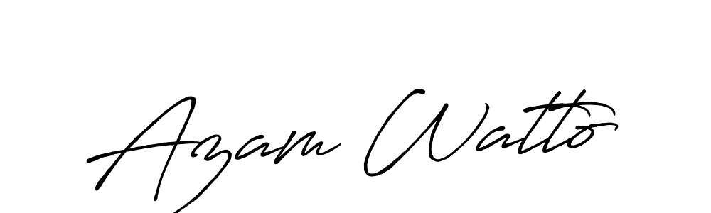 You should practise on your own different ways (Antro_Vectra_Bolder) to write your name (Azam Watto) in signature. don't let someone else do it for you. Azam Watto signature style 7 images and pictures png