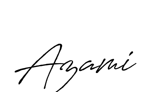 Design your own signature with our free online signature maker. With this signature software, you can create a handwritten (Antro_Vectra_Bolder) signature for name Azami. Azami signature style 7 images and pictures png