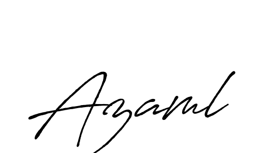 Also we have Azaml name is the best signature style. Create professional handwritten signature collection using Antro_Vectra_Bolder autograph style. Azaml signature style 7 images and pictures png