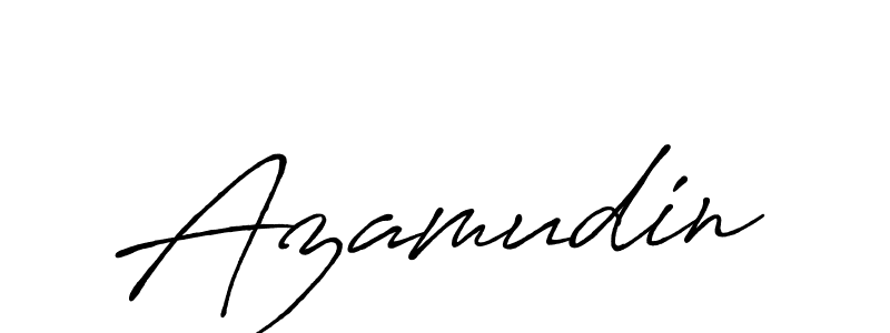 How to make Azamudin name signature. Use Antro_Vectra_Bolder style for creating short signs online. This is the latest handwritten sign. Azamudin signature style 7 images and pictures png