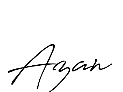 if you are searching for the best signature style for your name Azan. so please give up your signature search. here we have designed multiple signature styles  using Antro_Vectra_Bolder. Azan signature style 7 images and pictures png