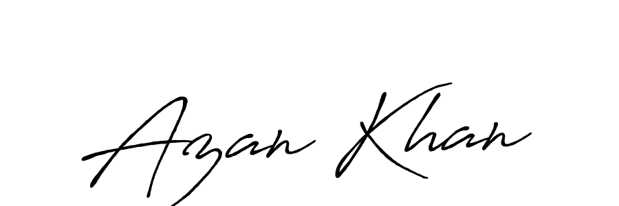 Also we have Azan Khan name is the best signature style. Create professional handwritten signature collection using Antro_Vectra_Bolder autograph style. Azan Khan signature style 7 images and pictures png
