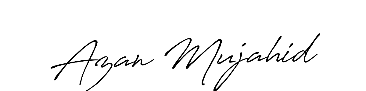 Here are the top 10 professional signature styles for the name Azan Mujahid. These are the best autograph styles you can use for your name. Azan Mujahid signature style 7 images and pictures png