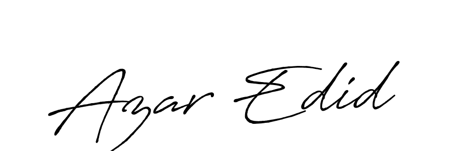 Make a beautiful signature design for name Azar Edid. Use this online signature maker to create a handwritten signature for free. Azar Edid signature style 7 images and pictures png