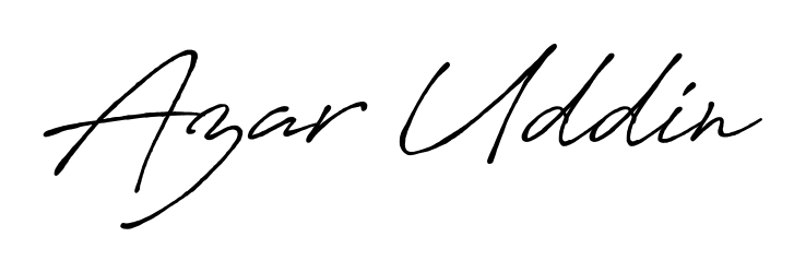 Style your name Azar Uddin with confidence using Antro_Vectra_Bolder signature design. Simple, elegant, and ready for immediate document use. Azar Uddin signature style 7 images and pictures png