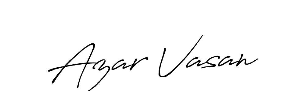 Antro_Vectra_Bolder is a professional signature style that is perfect for those who want to add a touch of class to their signature. It is also a great choice for those who want to make their signature more unique. Get Azar Vasan name to fancy signature for free. Azar Vasan signature style 7 images and pictures png