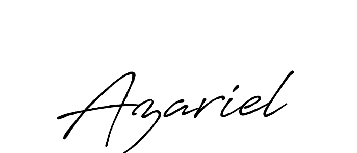 The best way (Antro_Vectra_Bolder) to make a short signature is to pick only two or three words in your name. The name Azariel include a total of six letters. For converting this name. Azariel signature style 7 images and pictures png