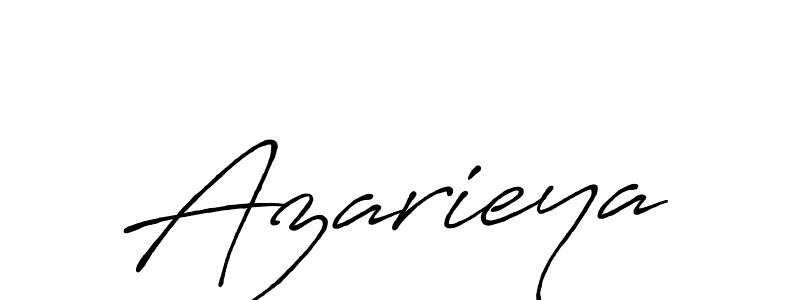 Use a signature maker to create a handwritten signature online. With this signature software, you can design (Antro_Vectra_Bolder) your own signature for name Azarieya. Azarieya signature style 7 images and pictures png
