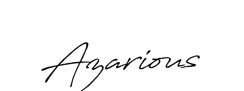 Also we have Azarious name is the best signature style. Create professional handwritten signature collection using Antro_Vectra_Bolder autograph style. Azarious signature style 7 images and pictures png