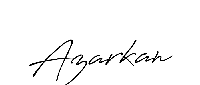 Use a signature maker to create a handwritten signature online. With this signature software, you can design (Antro_Vectra_Bolder) your own signature for name Azarkan. Azarkan signature style 7 images and pictures png