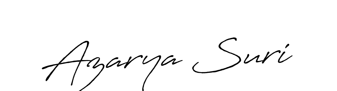 Azarya Suri stylish signature style. Best Handwritten Sign (Antro_Vectra_Bolder) for my name. Handwritten Signature Collection Ideas for my name Azarya Suri. Azarya Suri signature style 7 images and pictures png