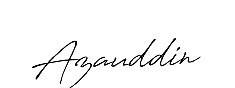 Make a beautiful signature design for name Azauddin. With this signature (Antro_Vectra_Bolder) style, you can create a handwritten signature for free. Azauddin signature style 7 images and pictures png