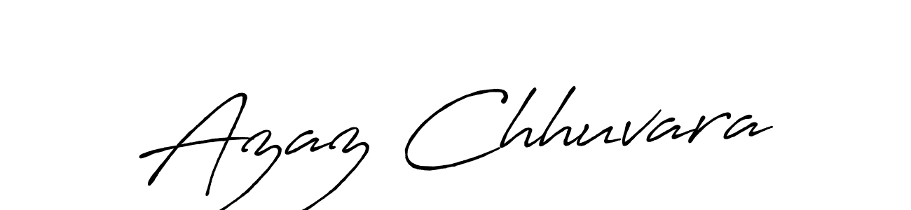Use a signature maker to create a handwritten signature online. With this signature software, you can design (Antro_Vectra_Bolder) your own signature for name Azaz Chhuvara. Azaz Chhuvara signature style 7 images and pictures png