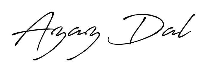 Generate high-definition signature styles for Azaz Dal. The Antro_Vectra_Bolder typeface ensures crisp legibility and sophisticated design. Azaz Dal signature style 7 images and pictures png