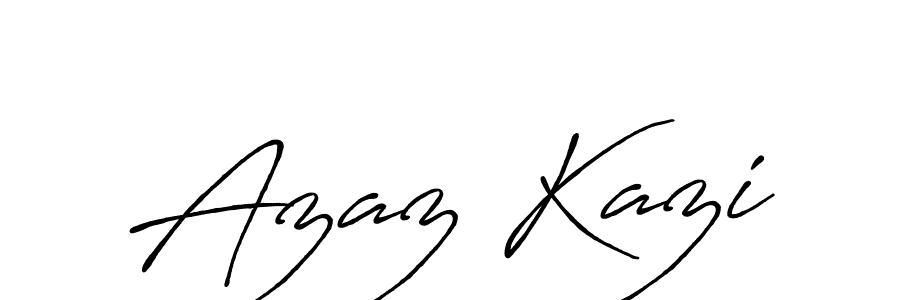 Similarly Antro_Vectra_Bolder is the best handwritten signature design. Signature creator online .You can use it as an online autograph creator for name Azaz Kazi. Azaz Kazi signature style 7 images and pictures png