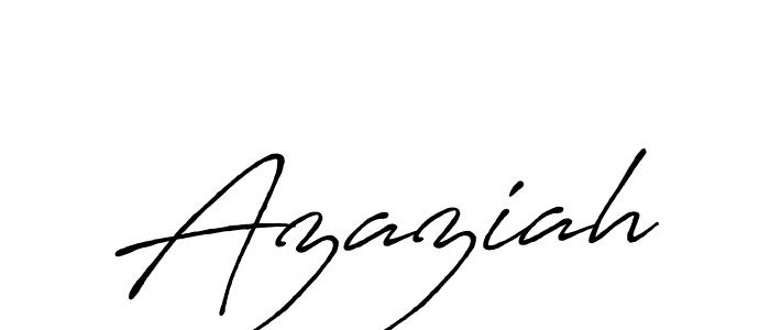 Design your own signature with our free online signature maker. With this signature software, you can create a handwritten (Antro_Vectra_Bolder) signature for name Azaziah. Azaziah signature style 7 images and pictures png