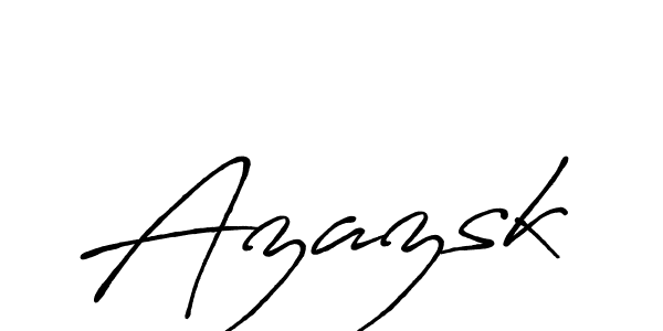 How to make Azazsk name signature. Use Antro_Vectra_Bolder style for creating short signs online. This is the latest handwritten sign. Azazsk signature style 7 images and pictures png