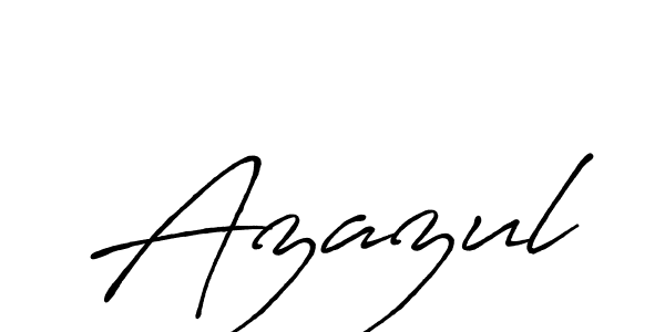 How to make Azazul name signature. Use Antro_Vectra_Bolder style for creating short signs online. This is the latest handwritten sign. Azazul signature style 7 images and pictures png