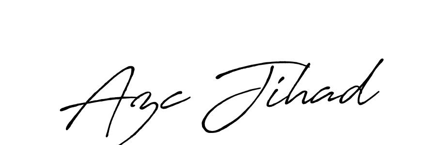 Make a beautiful signature design for name Azc Jihad. Use this online signature maker to create a handwritten signature for free. Azc Jihad signature style 7 images and pictures png