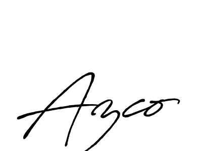 The best way (Antro_Vectra_Bolder) to make a short signature is to pick only two or three words in your name. The name Azco include a total of six letters. For converting this name. Azco signature style 7 images and pictures png