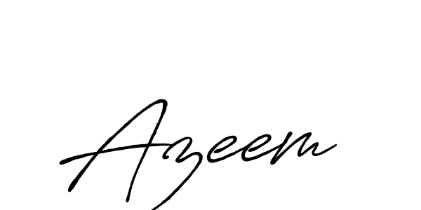 Create a beautiful signature design for name Azeem . With this signature (Antro_Vectra_Bolder) fonts, you can make a handwritten signature for free. Azeem  signature style 7 images and pictures png