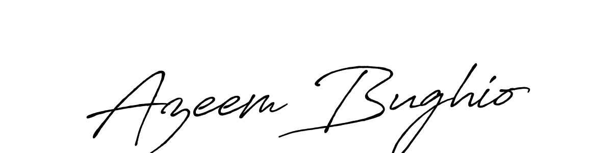 You should practise on your own different ways (Antro_Vectra_Bolder) to write your name (Azeem Bughio) in signature. don't let someone else do it for you. Azeem Bughio signature style 7 images and pictures png