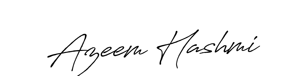 Make a beautiful signature design for name Azeem Hashmi. With this signature (Antro_Vectra_Bolder) style, you can create a handwritten signature for free. Azeem Hashmi signature style 7 images and pictures png