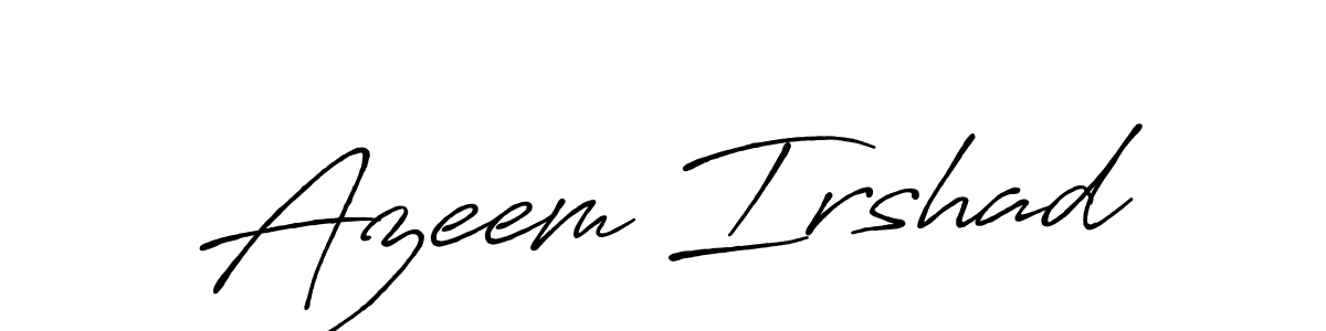 Make a beautiful signature design for name Azeem Irshad. Use this online signature maker to create a handwritten signature for free. Azeem Irshad signature style 7 images and pictures png