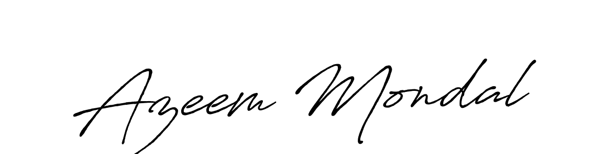 Antro_Vectra_Bolder is a professional signature style that is perfect for those who want to add a touch of class to their signature. It is also a great choice for those who want to make their signature more unique. Get Azeem Mondal name to fancy signature for free. Azeem Mondal signature style 7 images and pictures png