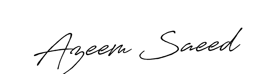 How to Draw Azeem Saeed signature style? Antro_Vectra_Bolder is a latest design signature styles for name Azeem Saeed. Azeem Saeed signature style 7 images and pictures png