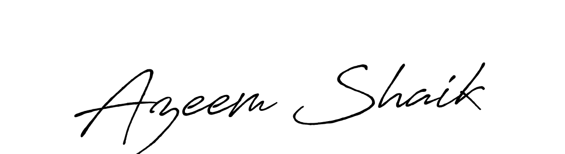 Make a short Azeem Shaik signature style. Manage your documents anywhere anytime using Antro_Vectra_Bolder. Create and add eSignatures, submit forms, share and send files easily. Azeem Shaik signature style 7 images and pictures png