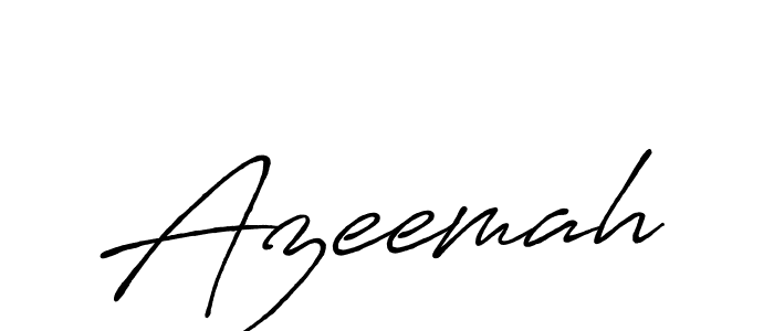 How to make Azeemah signature? Antro_Vectra_Bolder is a professional autograph style. Create handwritten signature for Azeemah name. Azeemah signature style 7 images and pictures png