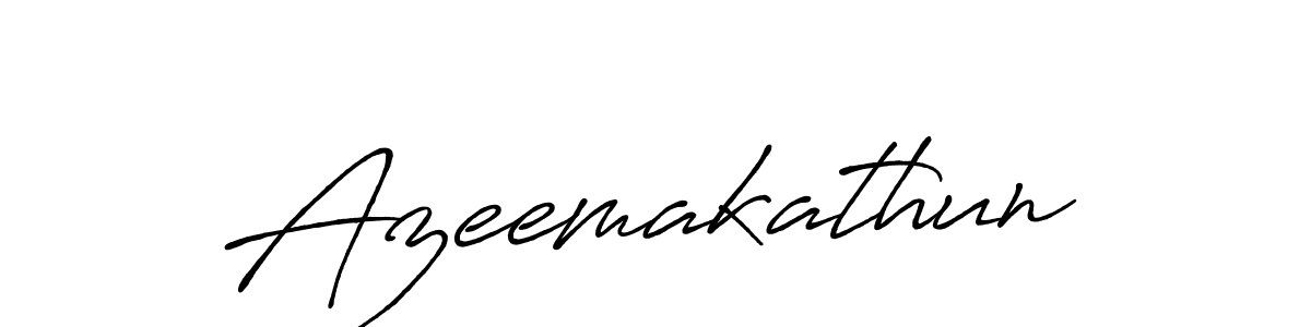 How to make Azeemakathun name signature. Use Antro_Vectra_Bolder style for creating short signs online. This is the latest handwritten sign. Azeemakathun signature style 7 images and pictures png