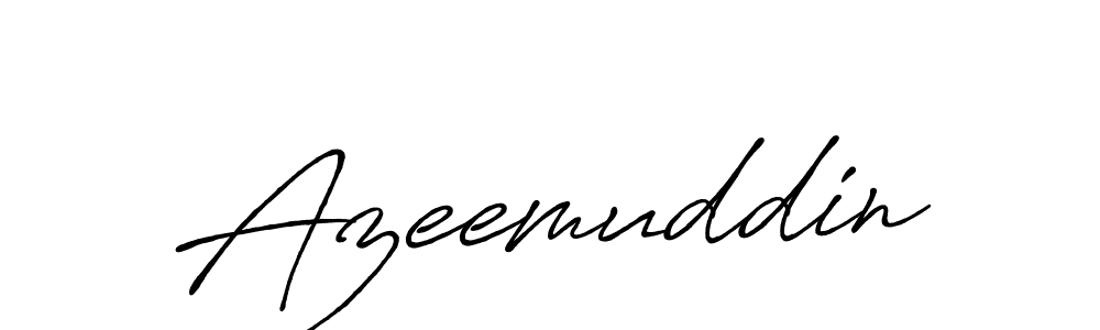 How to make Azeemuddin signature? Antro_Vectra_Bolder is a professional autograph style. Create handwritten signature for Azeemuddin name. Azeemuddin signature style 7 images and pictures png