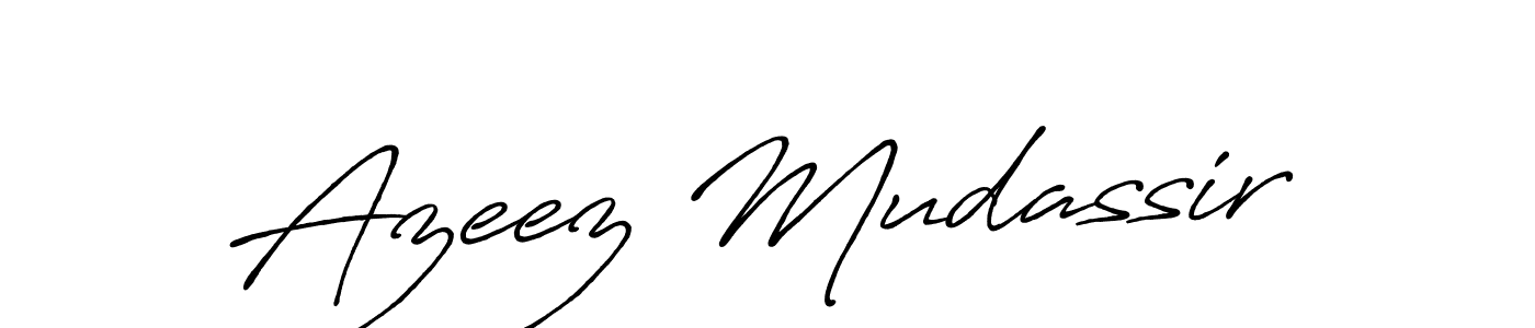 It looks lik you need a new signature style for name Azeez Mudassir. Design unique handwritten (Antro_Vectra_Bolder) signature with our free signature maker in just a few clicks. Azeez Mudassir signature style 7 images and pictures png
