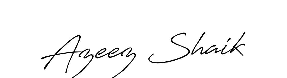 The best way (Antro_Vectra_Bolder) to make a short signature is to pick only two or three words in your name. The name Azeez Shaik include a total of six letters. For converting this name. Azeez Shaik signature style 7 images and pictures png