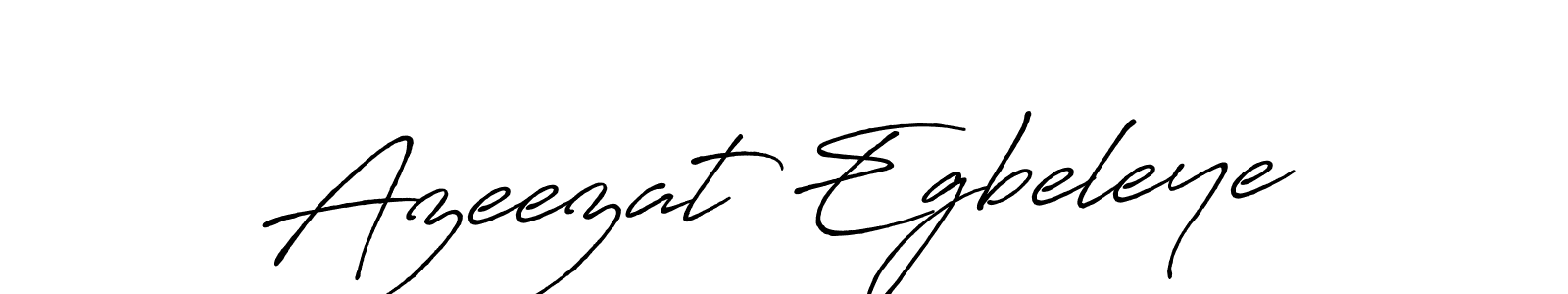 The best way (Antro_Vectra_Bolder) to make a short signature is to pick only two or three words in your name. The name Azeezat Egbeleye include a total of six letters. For converting this name. Azeezat Egbeleye signature style 7 images and pictures png