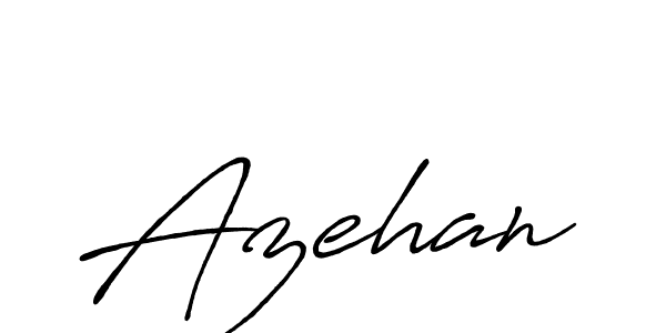 Make a beautiful signature design for name Azehan. With this signature (Antro_Vectra_Bolder) style, you can create a handwritten signature for free. Azehan signature style 7 images and pictures png