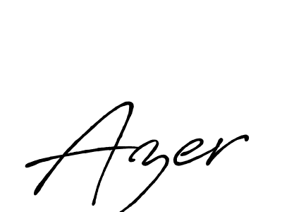 Also we have Azer name is the best signature style. Create professional handwritten signature collection using Antro_Vectra_Bolder autograph style. Azer signature style 7 images and pictures png