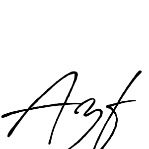 Azf stylish signature style. Best Handwritten Sign (Antro_Vectra_Bolder) for my name. Handwritten Signature Collection Ideas for my name Azf. Azf signature style 7 images and pictures png
